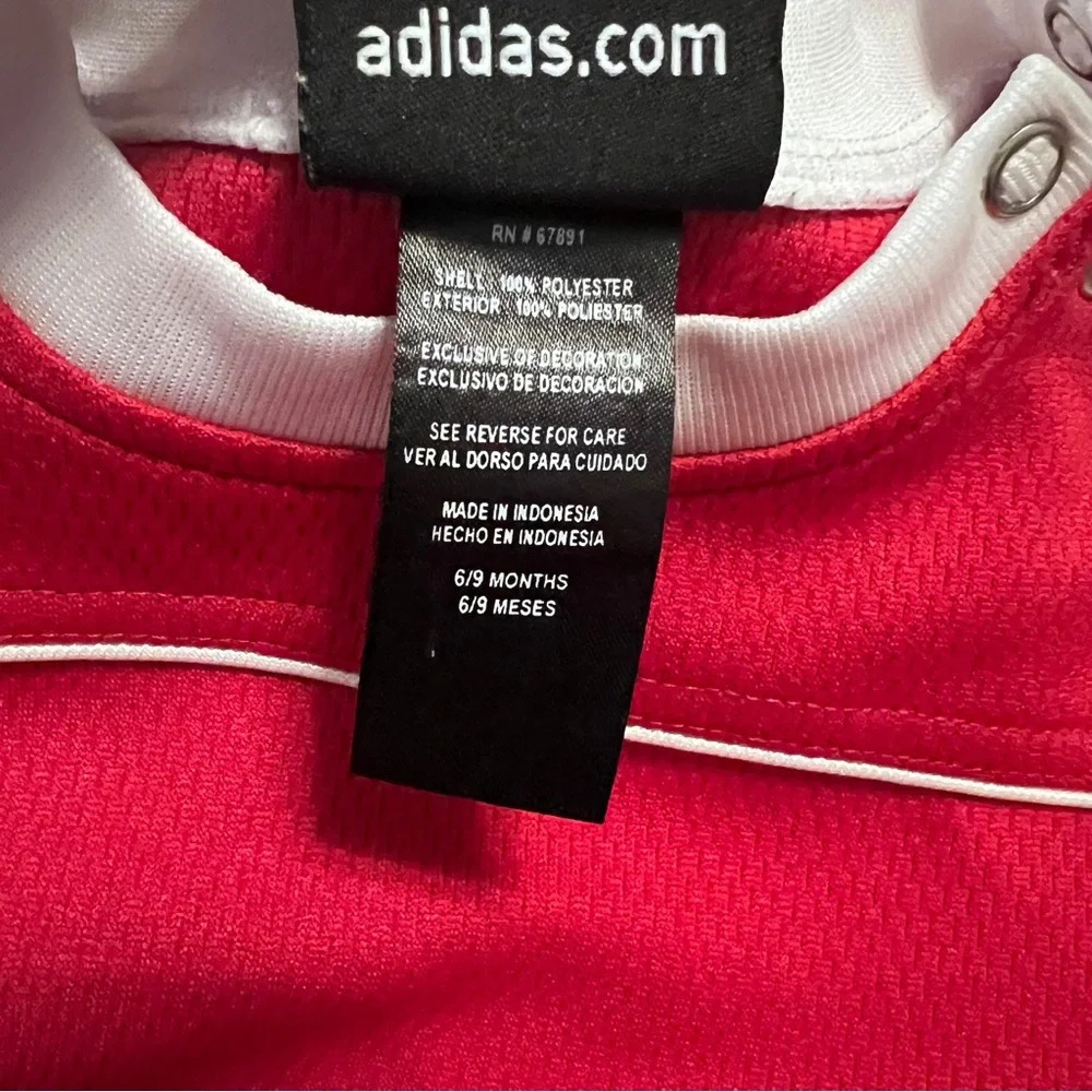 Adidas Red Wisconsin‎ Badgers 6/9 Months Bodysuit - Picture 6 of 7
